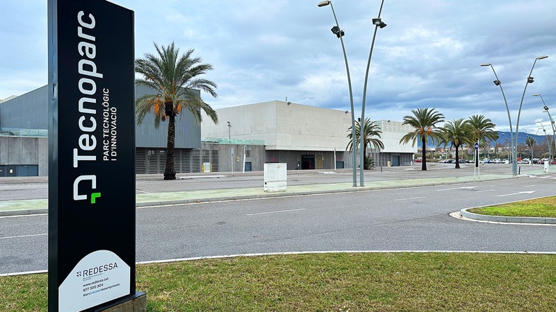 Tótem señalético del Tecnoparc — Parc Tecnològic i d'Innovació.