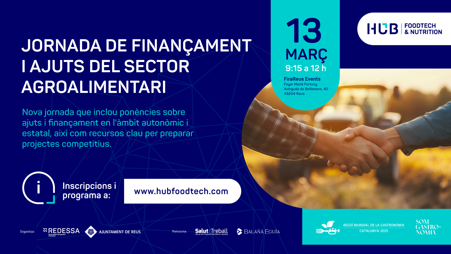 Jornada de Finançament i Ajuts del Sector Agroalimentari
