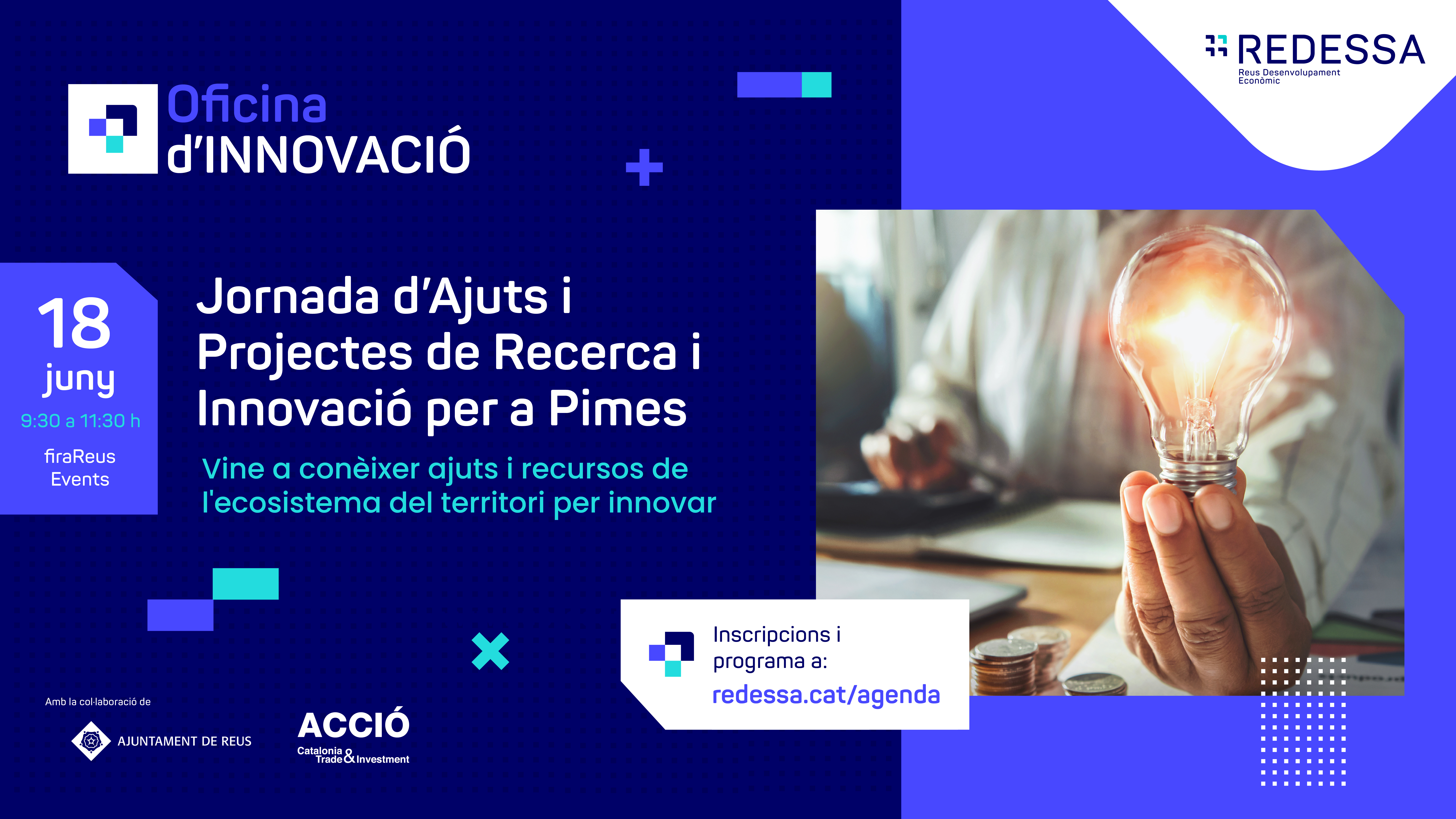 Imatge de Jornada d’Ajuts i Projectes de Recerca i Innovació per a Pimes
