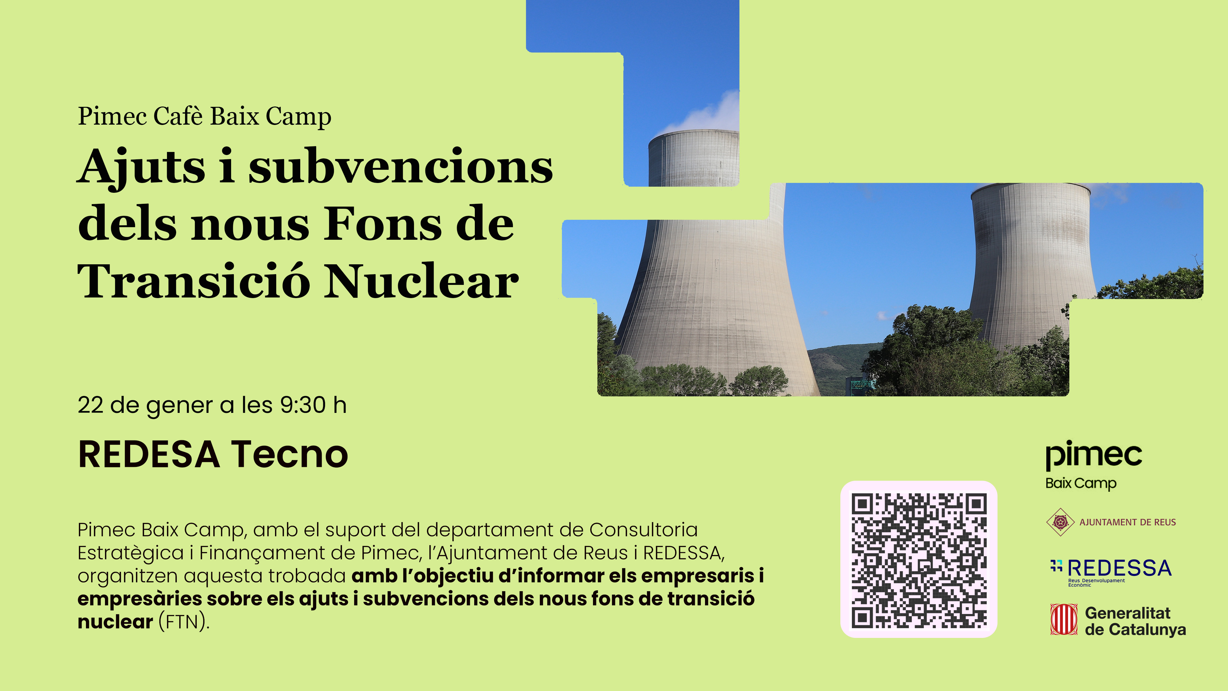 Imatge de Pimec Cafè Baix Camp. Ajuts i subvencions dels nous Fons de Transició Nuclear