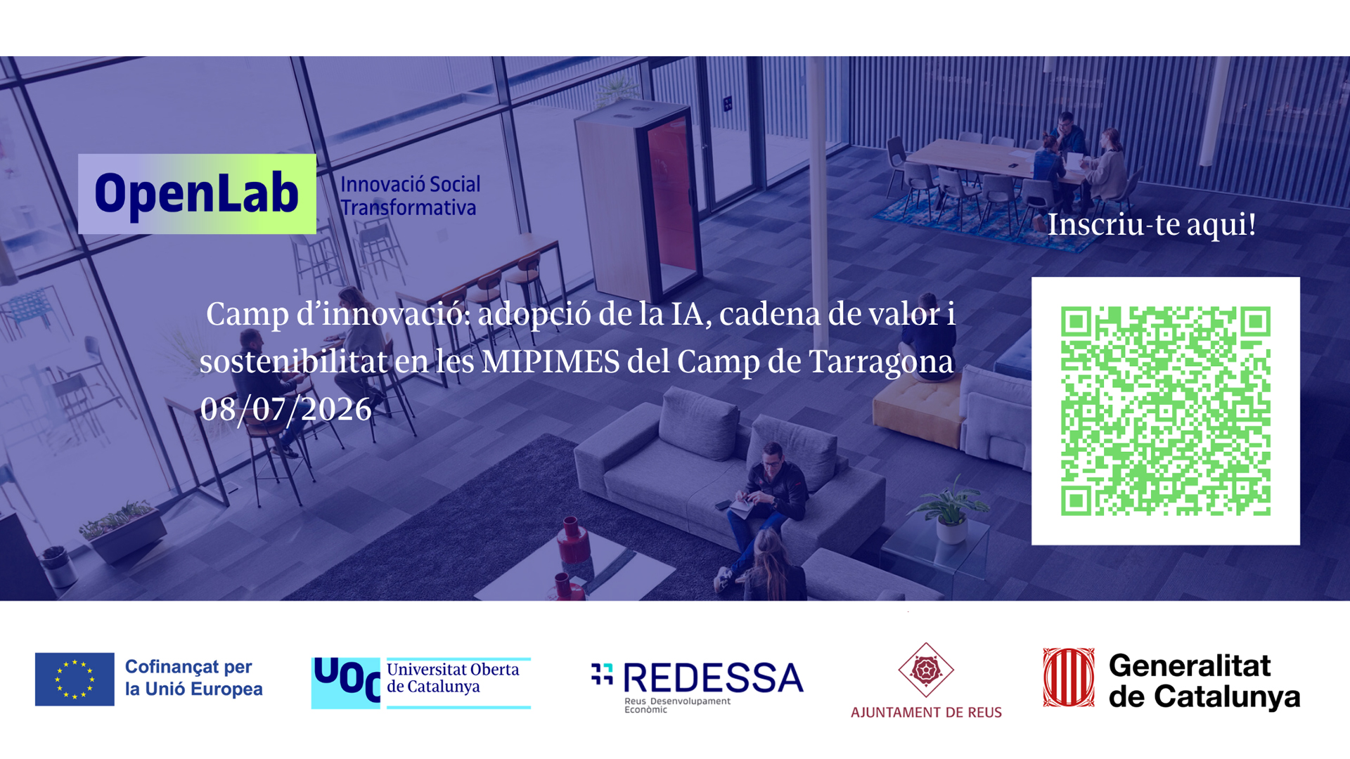 Imatge de Camp d’Innovació “Adopció de la IA, cadena de valor i sostenibilitat en les MIPIMES del Camp de Tarragona”